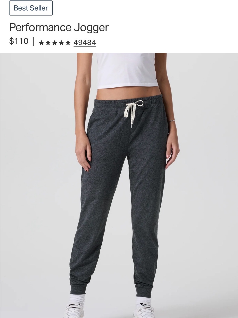 Like-New Vuori Performance Jogger Pants in Charcoal Heather, Size XXL